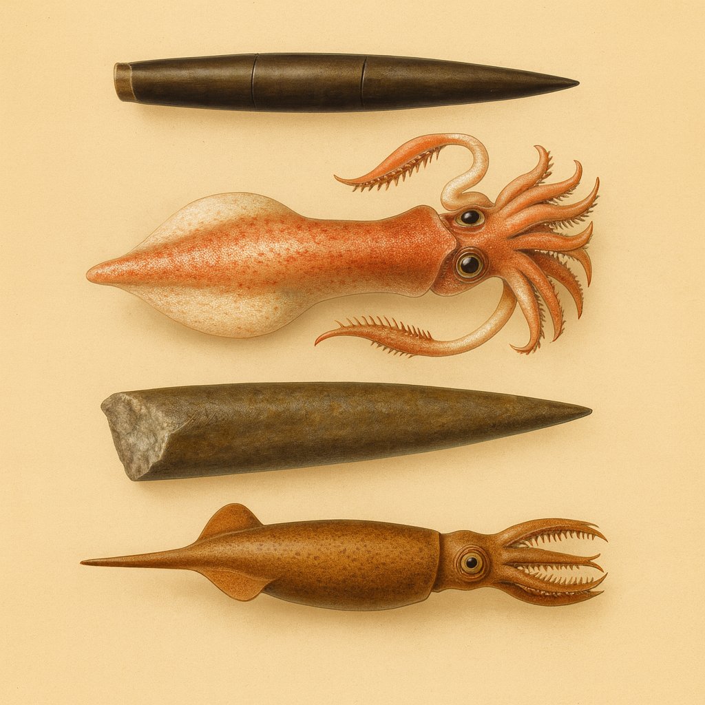 Artistic depiction of Belemnitida
